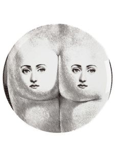 Fornasetti assiette imprimée - Noir