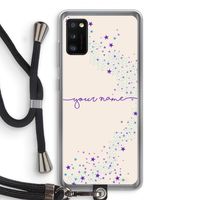 Sterren: Samsung Galaxy A41 Transparant Hoesje met koord