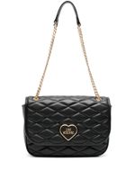 Love Moschino sac porté épaule matelassé à logo - Noir - thumbnail