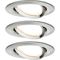 Paulmann 93447 Nova Inbouwlamp Set van 3 stuks LED LED 18 W IJzer (geborsteld) - thumbnail