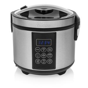 Tristar RK-6132 Digitale Rijst- en Multi Cooker stoomkoker antiaanbaklaag | voor rijst, cake, soep, yoghurt, pap, omelet en meer