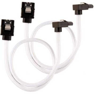 Corsair CC-8900279 SATA-kabel 2 stuks 0,3 m Zwart, Wit Corsair CC-8900279 SATA-kabel 2 stuks 0,3 m Zwart, Wit