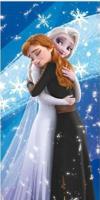 Frozen handdoek polyester blauw 70x140cm