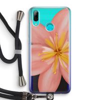 Pink Ellila Flower: Huawei P Smart (2019) Transparant Hoesje met koord