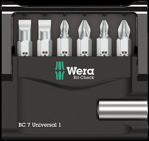 Wera Bit-Check 7 Universal 1, 7 -delig - 1 stuk(s) - 05056295001