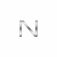 Auto sign sticker letter N 2,5 cm   -