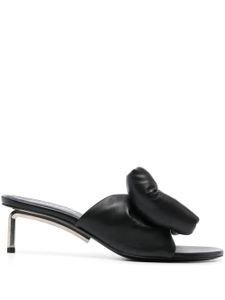 Off-White mules Allen en cuir à détail de nœud - Noir