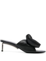 Off-White mules Allen en cuir à détail de nœud - Noir