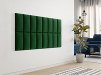 Wandpaneel FURANO 40x20 cm stof groen - thumbnail