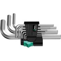 Wera 950/9 SM N Inbus Haakse schroevendraaierset 1.5 mm, 2 mm, 2.5 mm, 3 mm, 4 mm, 5 mm, 6 mm, 8 mm, 10 mm 9-delig