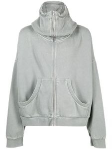 ENTIRE STUDIOS hoodie en coton à fermeture zippée - Gris