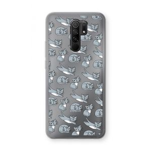 Poezen: Xiaomi Redmi 9 Transparant Hoesje