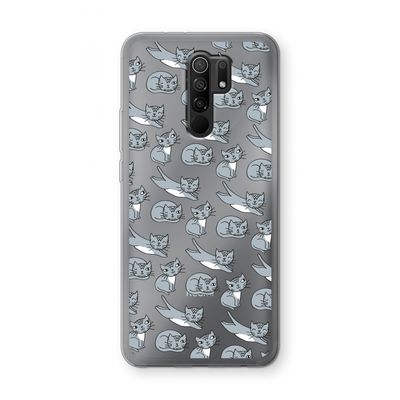 Poezen: Xiaomi Redmi 9 Transparant Hoesje