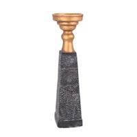 PTMD kandelaar Laya goud-zwart 45 cm
