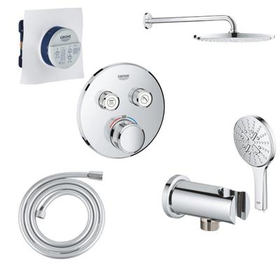 Grohe SmartControl Doucheset - inbouwthermostaat - inbouwbox - hoofddouche - handdouche - handdouchehouder - doucheslang - chroom SW104917/SW105953/GA96877/SW471471/SW862725/SW8626
