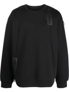 LES HOMMES sweat à détails de zips - Noir