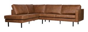 BePureHome Hoekbank 'Rodeo' Links, kleur Cognac