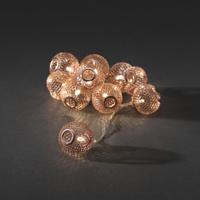 Konstsmide Light set copper metal balls Lichtdecoratie ketting Koper 10 lampen LED 0,6 W - thumbnail