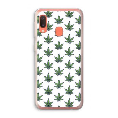 Weed: Samsung Galaxy A20e Transparant Hoesje