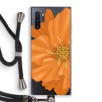 Orange Ellila flower: Samsung Galaxy Note 10 Plus Transparant Hoesje met koord
