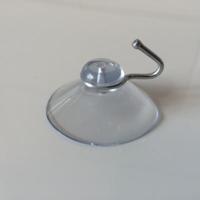 Zuignap transp 40 mm met haak 100 stuks - 7 stuks