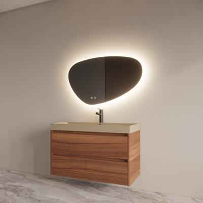 Badmeubelset BWS Riga Met Lako Wastafel Cappuccino 100 cm Walnoot Boss & Wessing