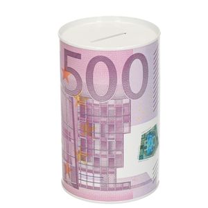 500 eurobiljet spaarpot 13 cm