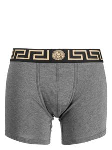 Versace boxer à bande logo - Gris