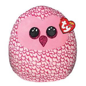 TY squish a boo knuffelkussen uil pinky 23 cm