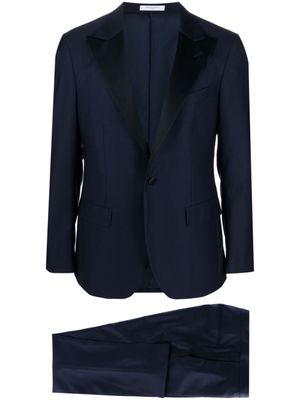 Boglioli costume à veste à revers crantés - Bleu