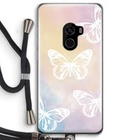 White butterfly: Xiaomi Mi Mix 2 Transparant Hoesje met koord