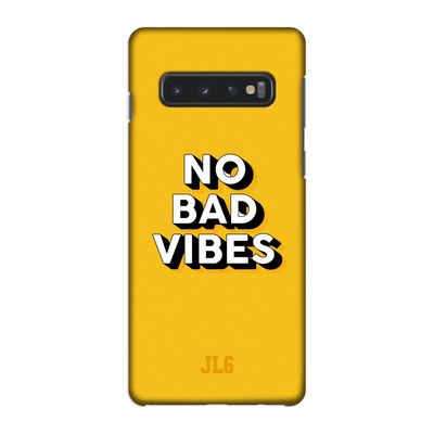 No Bad Vibes: Samsung Galaxy S10 4G Volledig Geprint Hoesje