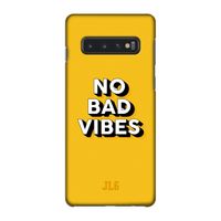 No Bad Vibes: Samsung Galaxy S10 4G Volledig Geprint Hoesje