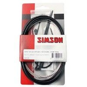 Simson Versnellingskabel set nexus 1700/2150 mm zwart/zilver