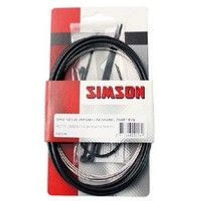 Simson Versnellingskabel set nexus 1700/2150 mm zwart/zilver