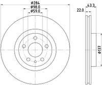 Remschijf 8DD355118411