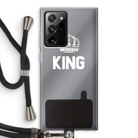 King zwart: Samsung Galaxy Note 20 Ultra / Note 20 Ultra 5G Transparant Hoesje met koord