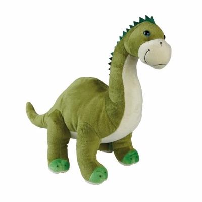 Ravensden Pluche dinosaurus - Brontosaurus knuffel - groen - 30 cm - dino knuffels - dieren