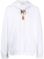 Marcelo Burlon County of Milan hoodie Feathers Necklace en coton - Blanc - thumbnail