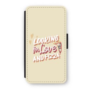 Pizza is the answer: iPhone XS Flip Hoesje