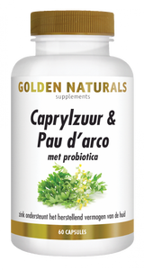 Golden Naturals Caprylzuur & Pau D&apos;Arco Formule Capsules