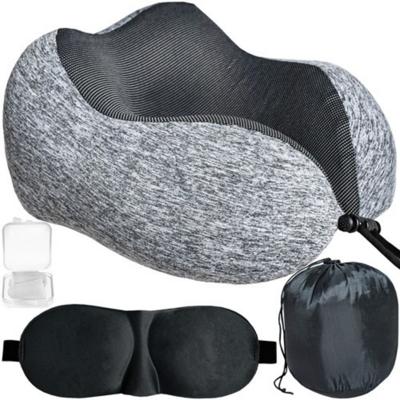 Ruhhy Nekkussen set - grijs - traagschuim - memory foam - vliegtuig - auto Ruhhy Nekkussen set - grijs - traagschuim - memory foam - vliegtuig - auto