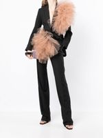 ACT Nº1 pantalon plissé en laine à taille haute - Noir