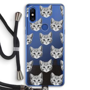 Kitten: Xiaomi Mi Mix 3 Transparant Hoesje met koord