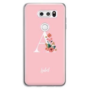 Pink Bouquet: LG V30 Transparant Hoesje