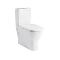 GO by Van Marcke XComfort PACK staand toilet verhoogd 45 cm zonder spoelrand muuraansluiting H/PK 18 cm met dunne zitting softclose wit RST16AWHA+RST15AWHA+RESC0004