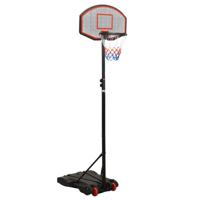 VidaXL Basketbalstandaard 216-250 cm polyethyleen zwart - thumbnail