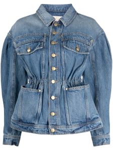 Ulla Johnson veste en jean à manches bouffantes - Bleu