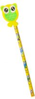 LG Imports potlood uil meisjes 18 cm geel - thumbnail