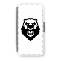 Angry Bear (white): iPhone SE 2020 Flip Hoesje